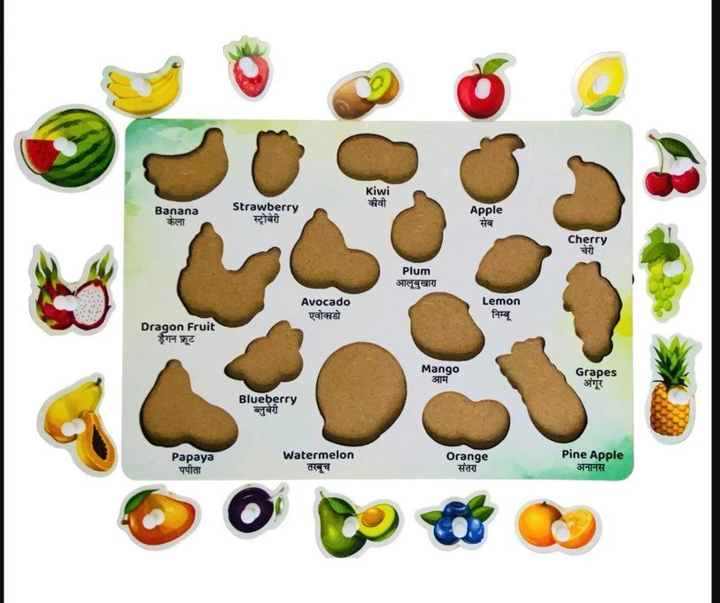 Little Roots Wooden Fruits Puzzle